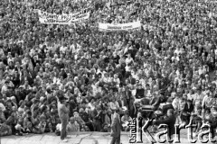 Maj 1989, Gdynia, Polska.
Wiec 