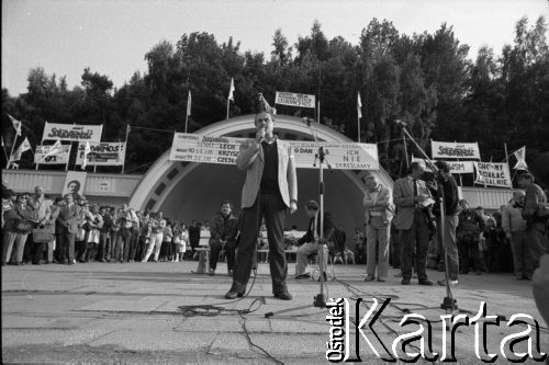 Maj 1989, Gdynia, Polska.
Wiec 