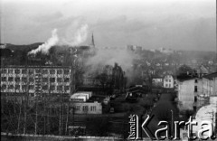 25.01.1990, Gdańsk, Polska.
Fragment miasta.
Fot. Leszek Pękalski, zbiory Ośrodka KARTA