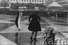 1986, Sztokholm, Szwecja.Spektakl plenerowy Teatru Ósmego Dnia na Sergels Torg 