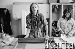 1986, Ferrara, Włochy.
Aktorzy Teatru Ósmego Dnia Adam Borowski i Barbara Theobaldt. 
Fot. Joanna Helander, zbiory Ośrodka KARTA