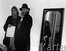 Lata 80., brak miejsca.
Aktorzy Teatru Ósmego Dnia Ewa Wójciak i Tadeusz Janiszewski.
Fot. Joanna Helander, zbiory Ośrodka KARTA