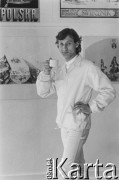 1981, Göteborg, Szwecja.
Aktor Teatru Ósmego Dnia Tadeusz Janiszewski.
Fot. Joanna Helander, zbiory Ośrodka KARTA