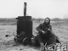 1982, Poznań, Polska.
Kompozytor Lech Jankowski, autor muzyki do wielu przedstawień Teatru Ósmego Dnia.
Fot. Joanna Helander, zbiory Ośrodka KARTA