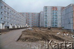 Lata 70., Poznań, woj, poznańskie, Polska.
Bloki na Osiedlu Bohaterów II Wojny Światowej.
Fot. Joanna Helander, zbiory Ośrodka KARTA