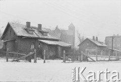 1976-1978, Ruda Śląska, woj. katowickie, Polska.
Widok miasteczka. W tle prawdopodobnie kościół św. Józefa.
Fot. Joanna Helander, zbiory Ośrodka KARTA