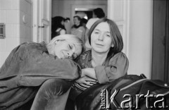 1988, Berlin, Niemcy.
Aktorka Teatru Ósmego Dnia Ewa Wójciak i fotografka Joanna Helander.
Fot. Bo Persson, zbiory Ośrodka KARTA