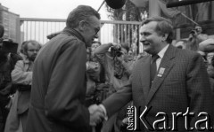 29.04.1989, Gdańsk, Polska.
Stocznia Gdańska im. Lenina. Spotkanie Lecha Wałęsy z kandydatami na posłów i senatorów Komitetu Obywatelskiego 