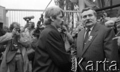 29.04.1989, Gdańsk, Polska.
Stocznia Gdańska im. Lenina. Spotkanie Lecha Wałęsy z kandydatami na posłów i senatorów Komitetu Obywatelskiego 