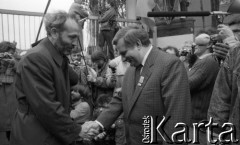 29.04.1989, Gdańsk, Polska.
Stocznia Gdańska im. Lenina. Spotkanie Lecha Wałęsy z kandydatami na posłów i senatorów Komitetu Obywatelskiego 