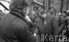 29.04.1989, Gdańsk, Polska.
Stocznia Gdańska im. Lenina. Spotkanie Lecha Wałęsy z kandydatami na posłów i senatorów Komitetu Obywatelskiego 