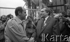 29.04.1989, Gdańsk, Polska.
Stocznia Gdańska im. Lenina. Spotkanie Lecha Wałęsy z kandydatami na posłów i senatorów Komitetu Obywatelskiego 
