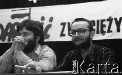 29.04.1989, Gdańsk, Polska.
Stocznia Gdańska im. Lenina. Spotkanie Lecha Wałęsy z kandydatami na posłów i senatorów Komitetu Obywatelskiego 