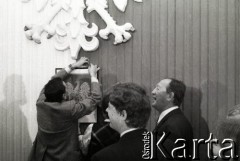 Wrzesień 1989, Warszawa, Polska.
Senatorowie Komitetu Obywatelskiego 
