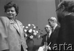 Lata 90., Warszawa, Polska.
Uroczystość w Sejmie.
Fot. Anna Pietuszko, zbiory Ośrodka KARTA
