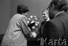 Lata 90., Warszawa, Polska.
Uroczystość w Sejmie.
Fot. Anna Pietuszko, zbiory Ośrodka KARTA