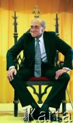 1997, Kraków, Polska.
Filozof profesor Leszek Kołakowski podczas uroczystości 70. urodzin.
Fot. Anna Pietuszko, zbiory Ośrodka KARTA
