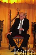 1997, Kraków, Polska.
Filozof profesor Leszek Kołakowski podczas uroczystości 70. urodzin. Redakcja 