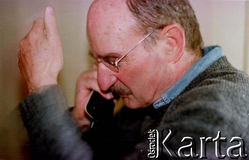 6.10.1996, Kraków, Polska.
Pisarz Sławomir Mrożek.
Fot. Anna Pietuszko, zbiory Ośrodka KARTA