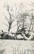 Lipiec 1944, brak miejsca.
Partyzanci 1 Wileńskiej Brygady Partyzanckiej Armii Krajowej.
Fot. NN, kolekcja Wincentego Borodziewicza, zbiory Ośrodka KARTA, przekazała Wanda Borodziewicz
