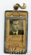 1948, brak miejsca.
Bilet miesięczny partyzanta Stanisława Baranowskiego z 1948 roku.
Fot. NN, kolekcja Wincentego Borodziewicza, zbiory Ośrodka KARTA, przekazała Wanda Borodziewicz