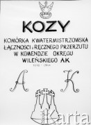 Lata 40., brak miejsca.
Dziewczęta należące do komórki kwatermistrzowskiej komendy Okręgu Wilno, których zadaniem było organizowanie łączności i transportu wyposażenia bojowego grup dywersyjnych.
Fot. NN, kolekcja Wincentego Borodziewicza, zbiory Ośrodka KARTA, przekazała Wanda Borodziewicz
