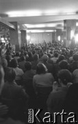 17.09.1980, Gdańsk, Polska.
Spotkanie przedstawicieli niezależnego ruchu związkowego z całego kraju w siedzibie gdańskiego Międzyzakładowego Komitetu Założycielskiego NSZZ 