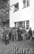 17.09.1980, Gdańsk, Polska.
Spotkanie przedstawicieli niezależnego ruchu związkowego z całego kraju w siedzibie gdańskiego Międzyzakładowego Komitetu Założycielskiego NSZZ 
