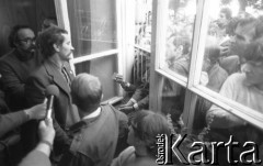 17.09.1980, Gdańsk, Polska.
Spotkanie przedstawicieli niezależnego ruchu związkowego z całego kraju w siedzibie gdańskiego Międzyzakładowego Komitetu Założycielskiego NSZZ 
