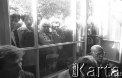 17.09.1980, Gdańsk, Polska.
Spotkanie przedstawicieli niezależnego ruchu związkowego z całego kraju w siedzibie gdańskiego Międzyzakładowego Komitetu Założycielskiego NSZZ 