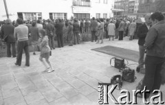 17.09.1980, Gdańsk, Polska.
Spotkanie przedstawicieli niezależnego ruchu związkowego z całego kraju w siedzibie gdańskiego Międzyzakładowego Komitetu Założycielskiego NSZZ 