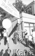 17.09.1980, Gdańsk, Polska.
Spotkanie przedstawicieli niezależnego ruchu związkowego z całego kraju w siedzibie gdańskiego Międzyzakładowego Komitetu Założycielskiego NSZZ 