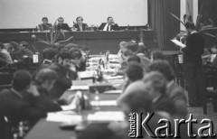 12.12.1981, Gdańsk, Polska.
Obrady Komisji Krajowej NSZZ 