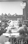 12.12.1981, Gdańsk, Polska.
Obrady Komisji Krajowej NSZZ 