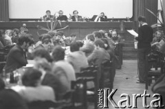 12.12.1981, Gdańsk, Polska.
Obrady Komisji Krajowej NSZZ 