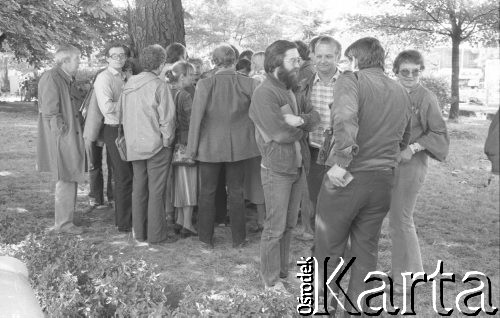 Sierpień 1980, Gdańsk, Polska.
Strajk okupacyjny w Stoczni Gdańskiej im. Lenina. 
Fot. Zbigniew Trybek, zbiory Ośrodka KARTA

