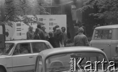 Sierpień 1980, Gdańsk, Polska.
Strajk okupacyjny w Stoczni Gdańskiej im. Lenina. Strajkujący na terenie stoczni.
Fot. Zbigniew Trybek, zbiory Ośrodka KARTA

