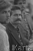 Sierpień 1980, Gdańsk, Polska.
Strajk okupacyjny w Stoczni Gdańskiej im. Lenina. Lech Wałęsa wśród strajkujących.
Fot. Zbigniew Trybek, zbiory Ośrodka KARTA


