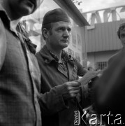 Sierpień 1980, Gdańsk, Polska.
Strajk okupacyjny w Stoczni Gdańskiej im. Lenina. Portret stoczniowca.
Fot. Zbigniew Trybek, zbiory Ośrodka KARTA