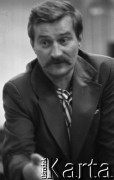 Sierpień 1980, Gdańsk, Polska.
Strajk okupacyjny w Stoczni Gdańskiej im. Lenina. Na zdjęciu Lech Wałęsa.
Fot. Zbigniew Trybek, zbiory Ośrodka KARTA