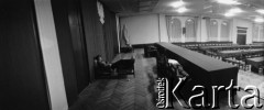 Sierpień 1980, Gdańsk, Polska.
Strajk okupacyjny w Stoczni Gdańskiej im. Lenina. Na zdjęciu śpiący stoczniowcy w sali BHP.
Fot. Zbigniew Trybek, zbiory Ośrodka KARTA