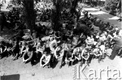 Sierpień 1980, Gdańsk, Polska.
Strajkujący robotnicy Stoczni Gdańskiej im. Lenina.
Fot. Stanisław Składanowski, zbiory Ośrodka KARTA