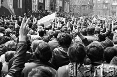 1.05.1982, Gdańsk, Polska.
Stan wojenny. Niezależna demonstracja.
Fot. Stanisław Składanowski, zbiory Ośrodka KARTA
