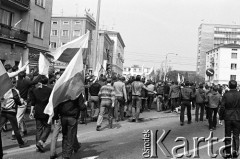 1.05.1982, Gdańsk, Polska.
Stan wojenny. Ulice Gdańska w dniu starć ulicznych opozycjonistów i milicji.
Fot. Stanisław Składanowski, zbiory Ośrodka KARTA
