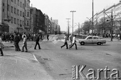 1.05.1982, Gdańsk, Polska.
Stan wojenny. Ulice Gdańska w dniu starć ulicznych opozycjonistów i milicji.
Fot. Stanisław Składanowski, zbiory Ośrodka KARTA
