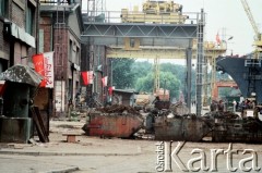Sierpień 1988, Gdańsk, Polska.
Regionalna Komisja Koordynacyjna NSZZ „Solidarność” wezwała do rozpoczęcia strajku w całym Regionie Gdańskim. 