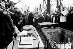 21.01.1983, Kraków, Polska.
Pogrzeb żołnierza Legionów Polskich i uczestnika kampanii wrześniowej majora Józefa Herzoga na Cmentarzu Rakowickim.
Fot. Jerzy Szot, zbiory Ośrodka KARTA