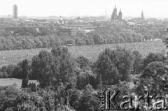 22.06.1983, Kraków, Polska.
Druga pielgrzymka Jana Pawła II do Polski. Panorama Błoni krakowskich podczas mszy świętej sprawowanej przez Jana Pawła II.
Fot. Jerzy Szot, zbiory Ośrodka KARTA