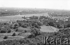 22.06.1983, Kraków, Polska.
Druga pielgrzymka Jana Pawła II do Polski. Panorama Błoni krakowskich podczas mszy świętej celebrowanej przez Jana Pawła II.
Fot. Jerzy Szot, zbiory Ośrodka KARTA