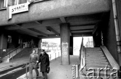 16.02.1981, Kraków, Polska.
Strajk w Akademii Górniczo-Hutniczej. Głównym postulatem studentów była rejestracja Niezależnego Zrzeszenia Studentów.
Fot. Piotr Dylik, zbiory Ośrodka Karta.